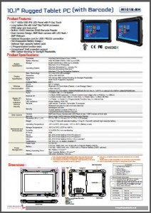 M101B-BH- Rugged Tablet PCs