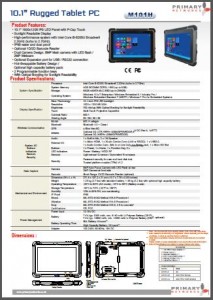M101H - Rugged Tablet PCs