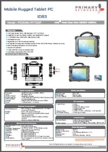 Ultra Rugged tablet-M133 Series-R10ID8M-RTT2GP