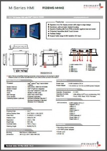Multi-touch panel PC M-Series (Bay Trail)