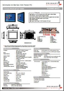 M series HMI (multifunctional design) Multi-touch panel PC M-Series (Broadwell)