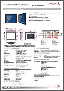 Multi-touch panel PC M-Series (Bay Trail) 17” M-Series HMI