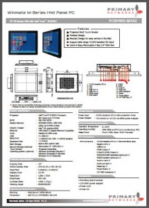 M series HMI (multifunctional design) Multi-touch panel PC M-Series (Broadwell)