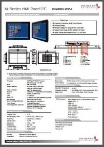 Multi-touch panel PC M-Series (Bay Trail) 22” M-Series HMI